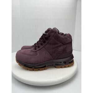 Nike Air Max Goadome Womens Sz 8 Burgandy Waterproof Suede Boots 865031-602 NEW